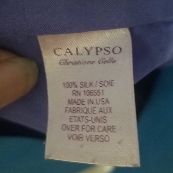 100% silk Calypso St. Barth dress. - Picture 4 of 5